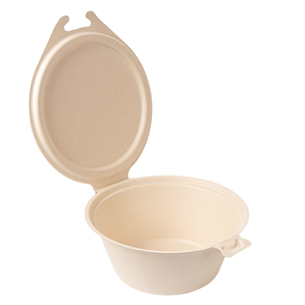 Garcia de pou RECIPIENTES CON TAPAS BISAGRA 'BIONIC' 1300 ML 20x13 5x8 CM NATURAL BAGAZO (300 UNID.)