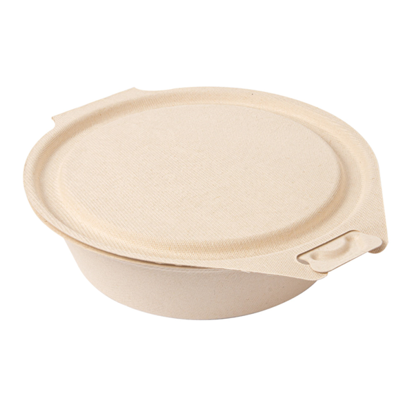 Garcia De Pou RECIPIENTES CON TAPAS BISAGRA 'BIONIC' 600 ML 18x13 5x5 CM NATURAL BAGAZO (300 UNID.)