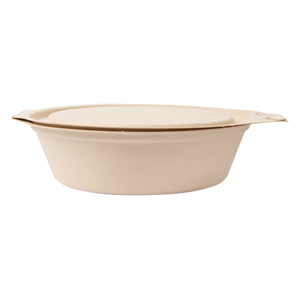 Garcia De Pou RECIPIENTES CON TAPAS BISAGRA 'BIONIC' 600 ML 18x13 5x5 CM NATURAL BAGAZO (300 UNID.)