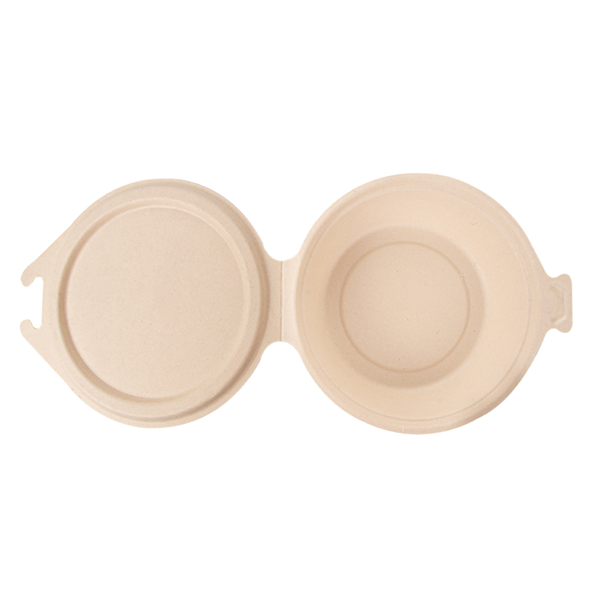Garcia De Pou RECIPIENTES CON TAPAS BISAGRA 'BIONIC' 600 ML 18x13 5x5 CM NATURAL BAGAZO (300 UNID.)