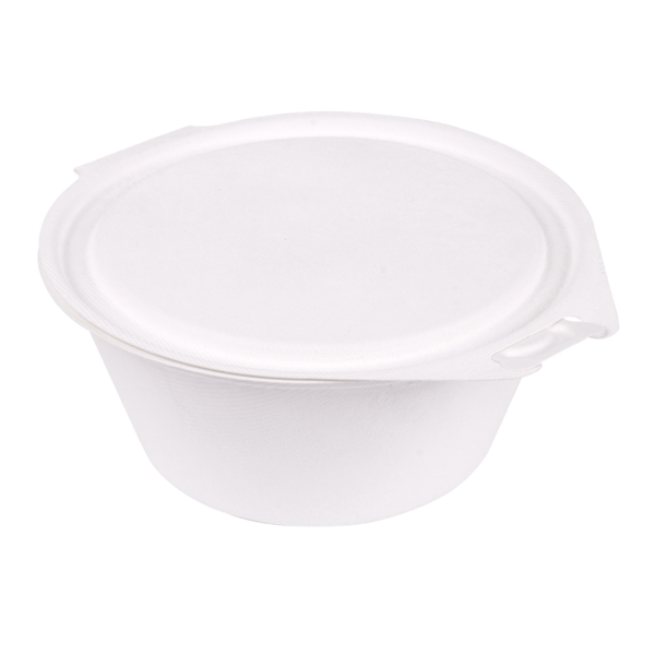 Garcia De Pou RECIPIENTES CON TAPAS BISAGRA 'BIONIC' 600 ML 18x13 5x5 CM BLANCO BAGAZO (300 UNID.)