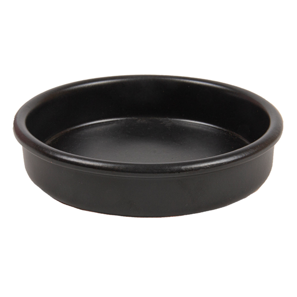 Garcia de pou RECIPIENTES DE LOZA PARA CREMA CATALANA 220 ML Ø12x2 6 CM NEGRO CERÁMICA (44 UNID.)