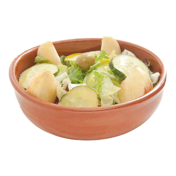Garcia De Pou RECIPIENTES DE LOZA PARA ENSALADA 812 ML Ø 17 1x5 38 CM MARRÓN ROJIZO CERÁMICA (8 UNID.)