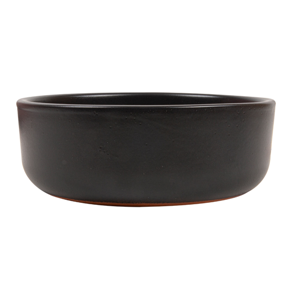 Garcia De Pou RECIPIENTES DE LOZA PARA ENSALADA 812 ML Ø17 1x5 38 CM NEGRO CERÁMICA (8 UNID.)