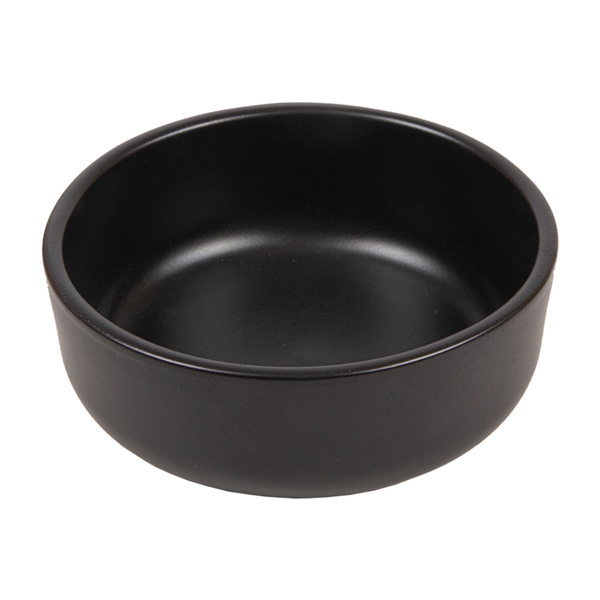 Garcia de pou RECIPIENTES DE LOZA PARA ENSALADA 812 ML Ø17 1x5 38 CM NEGRO CERÁMICA (8 UNID.)