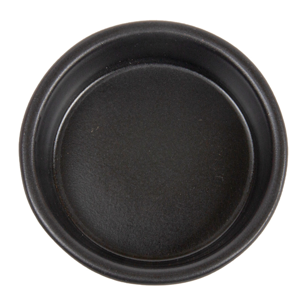 Garcia De Pou RECIPIENTES DE LOZA PARA TAPAS 100 ML Ø8 95x2 9 CM NEGRO CERÁMICA (42 UNID.)