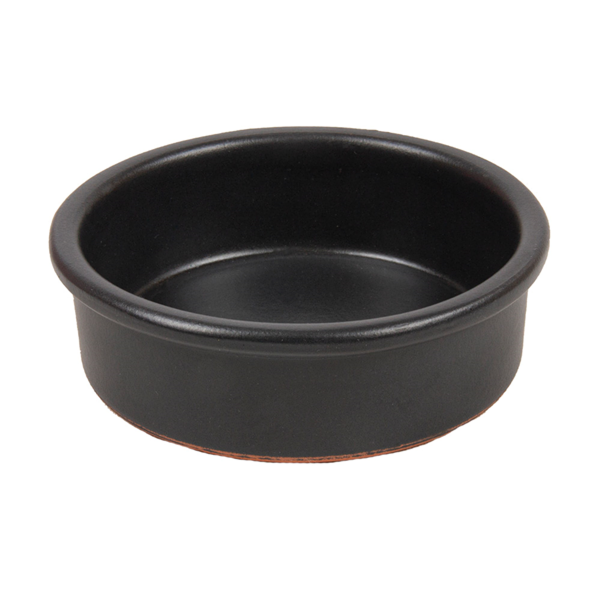 Garcia de pou RECIPIENTES DE LOZA PARA TAPAS 100 ML Ø8 95x2 9 CM NEGRO CERÁMICA (42 UNID.)
