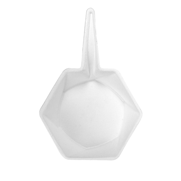 Garcia De Pou RECIPIENTES HEXAGONALES 'BIONIC' 5 5x1 5 CM BLANCO BAGAZO (1000 UNID.)