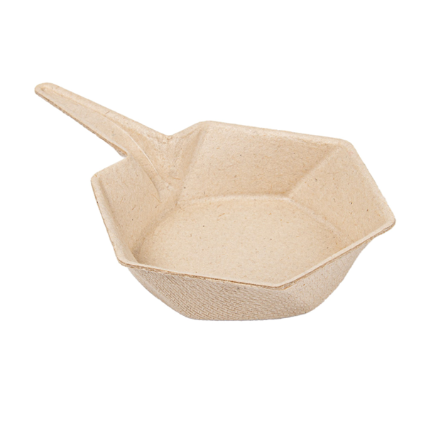 Garcia de pou RECIPIENTES HEXAGONALES 'BIONIC' 5 5x1 5 CM NATURAL BAGAZO (1000 UNID.)