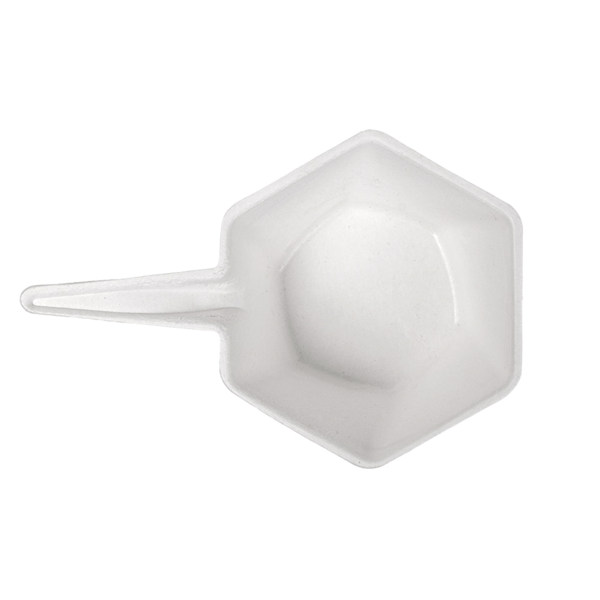 Garcia De Pou RECIPIENTES HEXAGONALES 'BIONIC' 5 5x3 CM BLANCO BAGAZO (1000 UNID.)