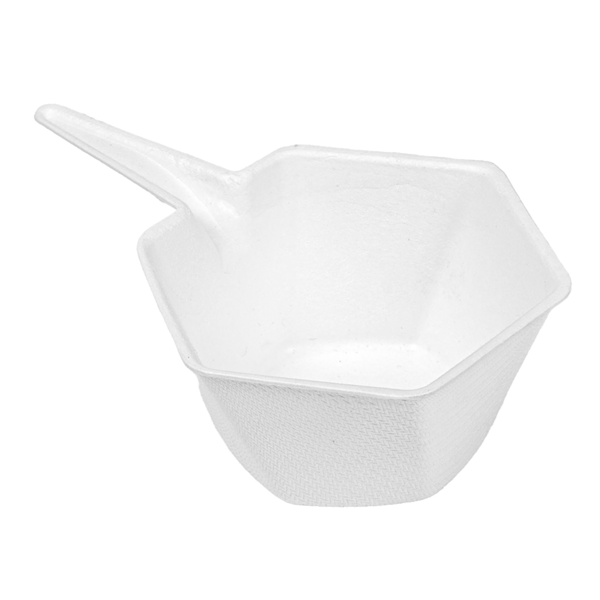 Garcia de pou RECIPIENTES HEXAGONALES 'BIONIC' 5 5x3 CM BLANCO BAGAZO (1000 UNID.)
