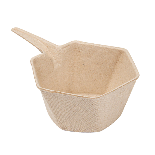 Garcia de pou RECIPIENTES HEXAGONALES 'BIONIC' 5 5x3 CM NATURAL BAGAZO (1000 UNID.)