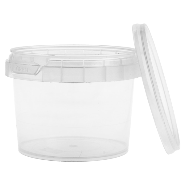 Garcia De Pou RECIPIENTES INVIOLABLES + TAPAS 120 ML Ø 6 9x5 2 CM TRANSPARENTE PP (1000 UNID.)