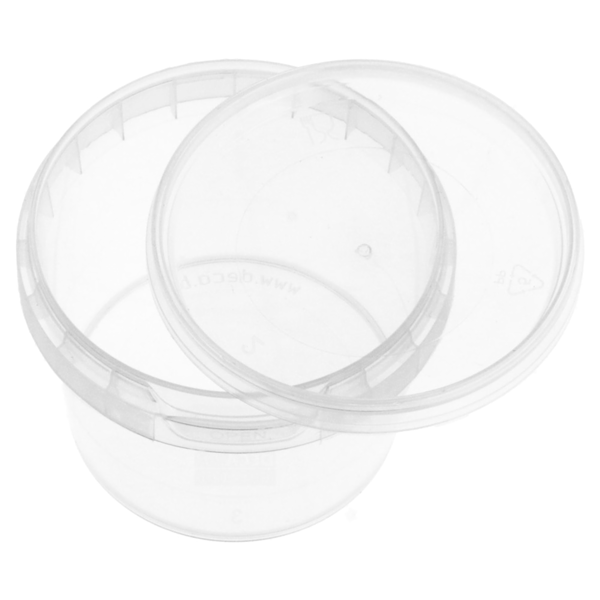 Garcia De Pou RECIPIENTES INVIOLABLES + TAPAS 120 ML Ø 6 9x5 2 CM TRANSPARENTE PP (1000 UNID.)