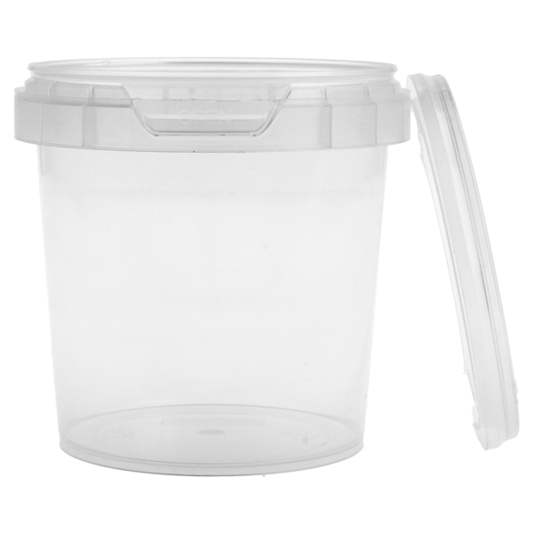 Garcia De Pou RECIPIENTES INVIOLABLES + TAPAS 155 ML Ø 6 9x6 8 CM TRANSPARENTE PP (960 UNID.)