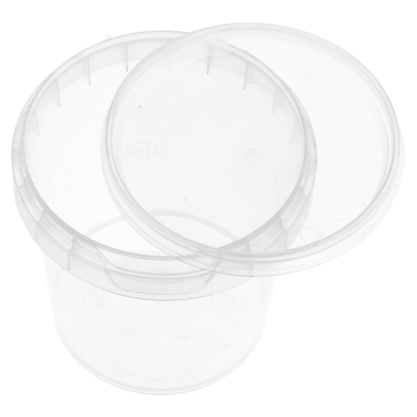Garcia De Pou RECIPIENTES INVIOLABLES + TAPAS 155 ML Ø 6 9x6 8 CM TRANSPARENTE PP (960 UNID.)