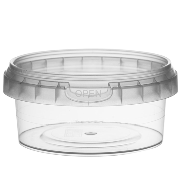 Garcia de pou RECIPIENTES INVIOLABLES + TAPAS 180 ML Ø 9 5x4 4 CM TRANSPARENTE PP (600 UNID.)