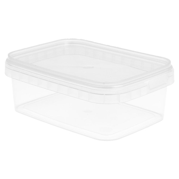 Garcia de pou RECIPIENTES INVIOLABLES + TAPAS 270 ML 12x8 8x4 2 CM TRANSPARENTE PP (420 UNID.)