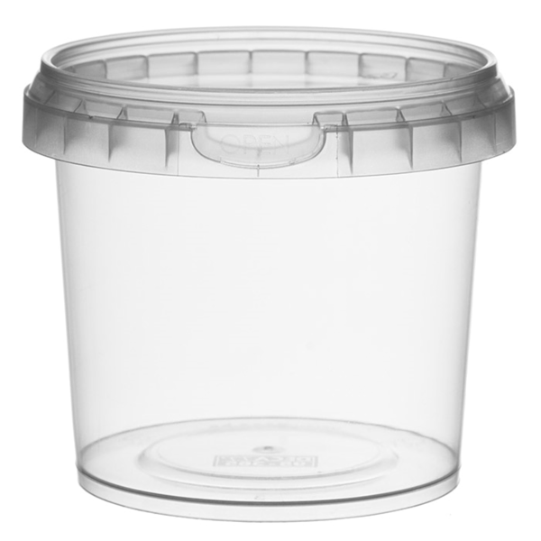 Garcia de pou RECIPIENTES INVIOLABLES + TAPAS 365 ML Ø 9 5x8 4 CM TRANSPARENTE PP (400 UNID.)