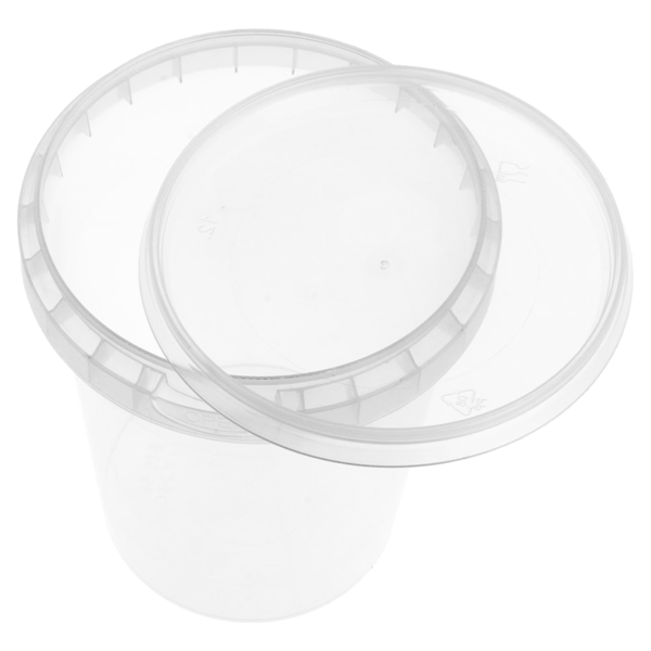 Garcia De Pou RECIPIENTES INVIOLABLES + TAPAS 520 ML Ø 9 5x11 7 CM TRANSPARENTE PP (400 UNID.)