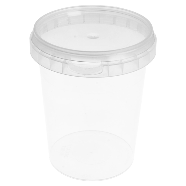 Garcia de pou RECIPIENTES INVIOLABLES + TAPAS 520 ML Ø 9 5x11 7 CM TRANSPARENTE PP (400 UNID.)