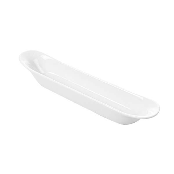 Garcia de pou RECIPIENTES OBLONGOS 21 CM BLANCO PORCELANA (12 UNID.)