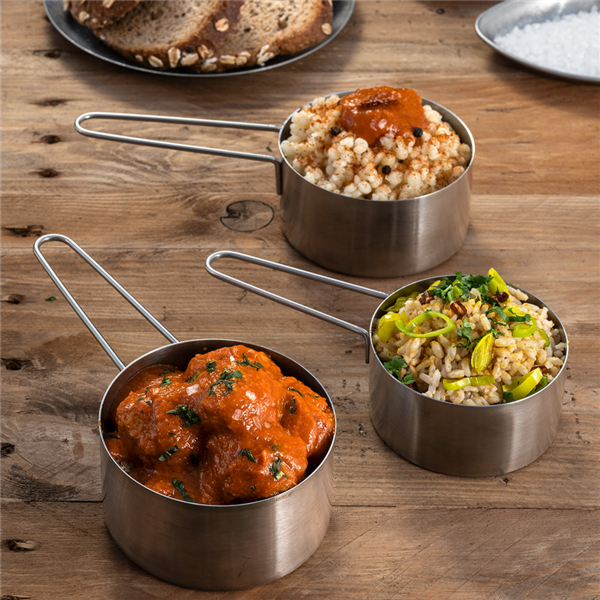 Garcia De Pou RECIPIENTES PARA GUARNICIONES 'ARTINOX' 360 ML Ø 9 5x5 CM PLATEADO INOX (12 UNID.)