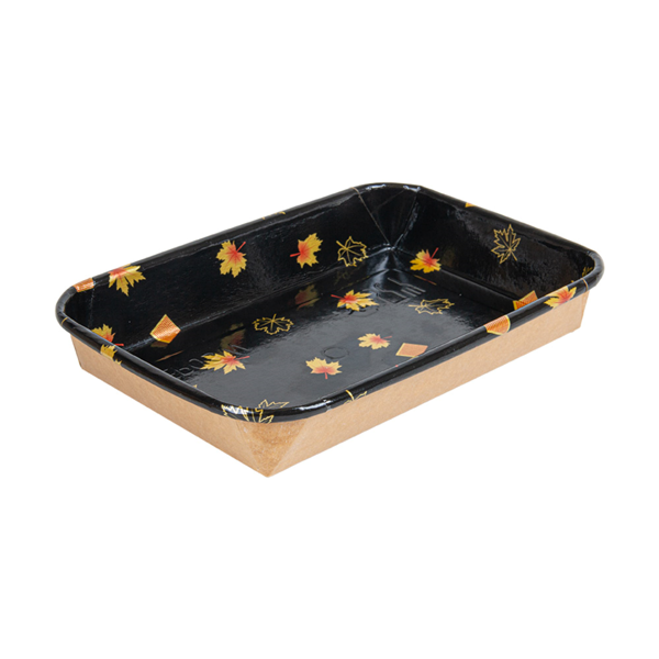Garcia de pou RECIPIENTES PARA "SUSHI" 20PE + 280 +16PE G/M2 16 5x11 5x2 4 CM NEGRO KRAFT (600 UNID.)