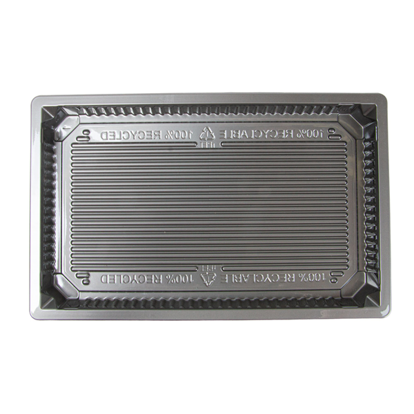 Garcia De Pou RECIPIENTES PARA "SUSHI" 376 ML 21 5x13 5x2 CM PLATEADO RPET (156 UNID.)