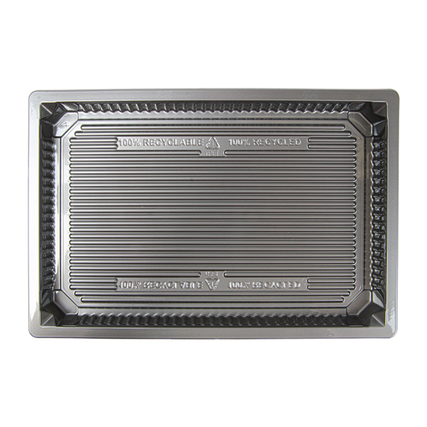 Garcia De Pou RECIPIENTES PARA "SUSHI" 442 ML 22 9x15 5x2 1 CM PLATEADO RPET (140 UNID.)