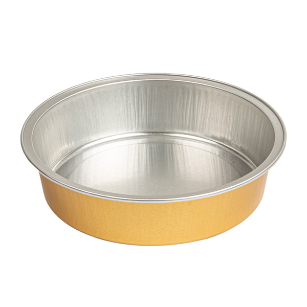 Garcia de pou RECIPIENTES PASTELERÍA 215 ML Ø11 8x3 CM PLATA/ORO ALUMINIO (100 UNID.)