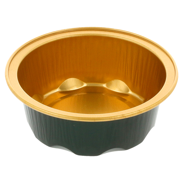 Garcia de pou RECIPIENTES PASTELERÍA 50 ML Ø7 1x2 5 CM ORO/NEGRO ALUMINIO (100 UNID.)