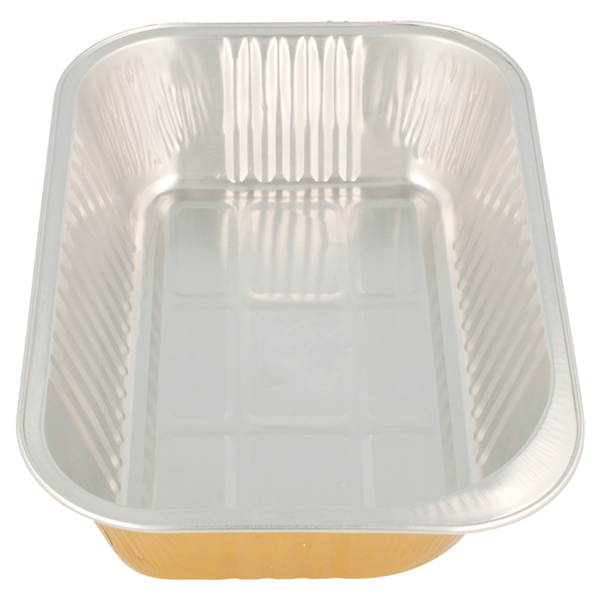 Garcia De Pou RECIPIENTES PASTELERÍA 620 ML 18 8x12 8x4 5 CM PLATA/ORO ALUMINIO (100 UNID.)