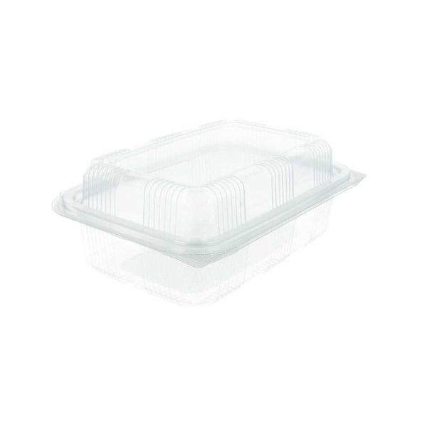 Garcia de pou RECIPIENTES PASTELERÍA + TAPA 1 L 14 2x20 7x7 8 CM TRANSPARENTE RPET (400 UNID.)