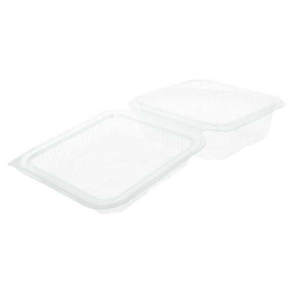 Garcia De Pou RECIPIENTES PASTELERÍA + TAPA 600 ML 14x14x7 2 CM TRANSPARENTE RPET (700 UNID.)