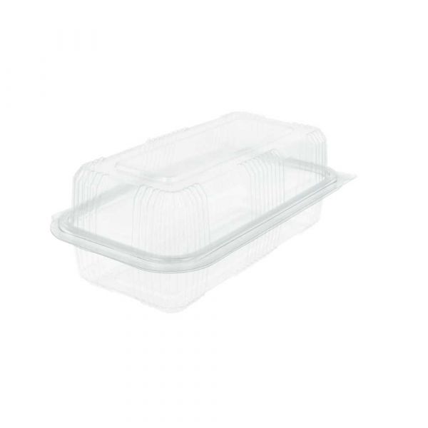 Garcia de pou RECIPIENTES PASTELERÍA + TAPA 750 ML 10 8x20 5x7 5 CM TRANSPARENTE RPET (600 UNID.)