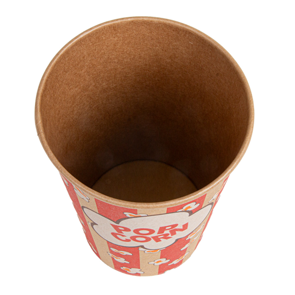 Garcia De Pou RECIPIENTES POPCORN 1380 ML 230 +20 PE G/M2 Ø 12/8 8x17 5 CM KRAFT (500 UNID.)