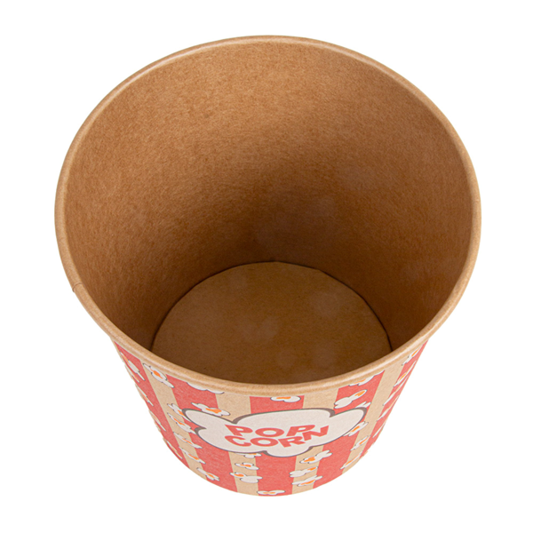 Garcia De Pou RECIPIENTES POPCORN 3900 ML 300 +20 PE G/M2 Ø 18 5/14 5x19 5 CM KRAFT (150 UNID.)