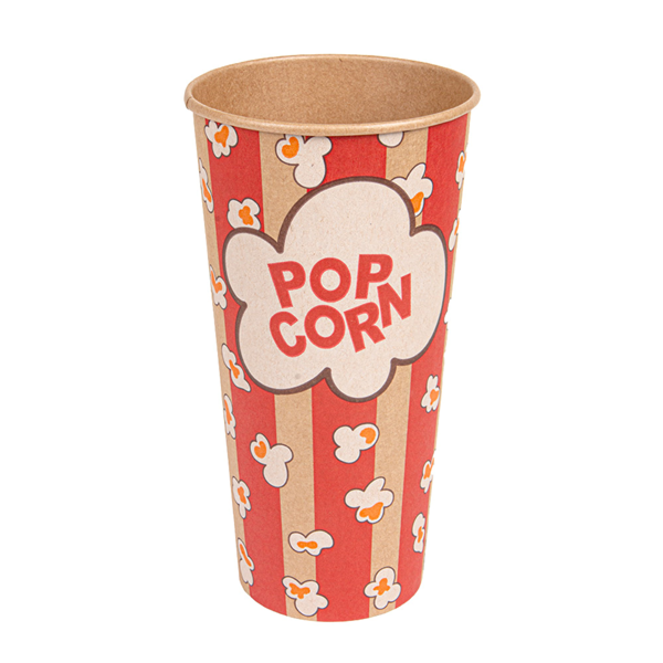 Garcia De Pou RECIPIENTES POPCORN 720 ML 230 +20 PE G/M2 Ø 9 5/6 5x17 7 CM KRAFT (1000 UNID.)