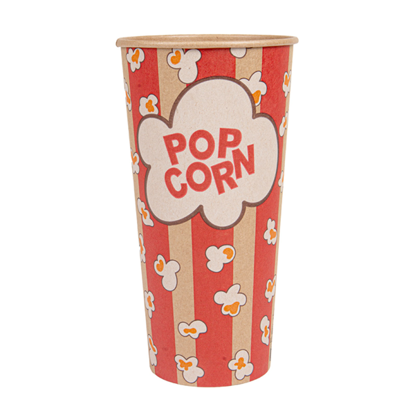 Garcia De Pou RECIPIENTES POPCORN 720 ML 230 +20 PE G/M2 Ø 9 5/6 5x17 7 CM KRAFT (1000 UNID.)