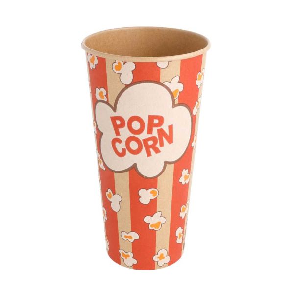 Garcia de pou RECIPIENTES POPCORN 720 ML 230 +20 PE G/M2 Ø 9 5/6 5x17 7 CM KRAFT (1000 UNID.)