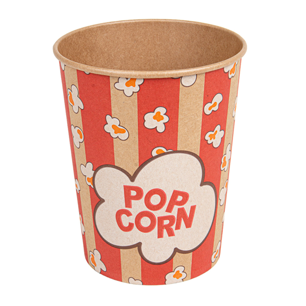 Garcia De Pou RECIPIENTES POPCORN 960 ML 230 +20 PE G/M2 Ø 11 6/8 8x14 2 CM KRAFT (500 UNID.)