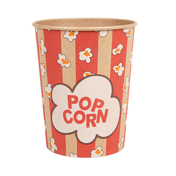 Garcia De Pou RECIPIENTES POPCORN 960 ML 230 +20 PE G/M2 Ø 11 6/8 8x14 2 CM KRAFT (500 UNID.)