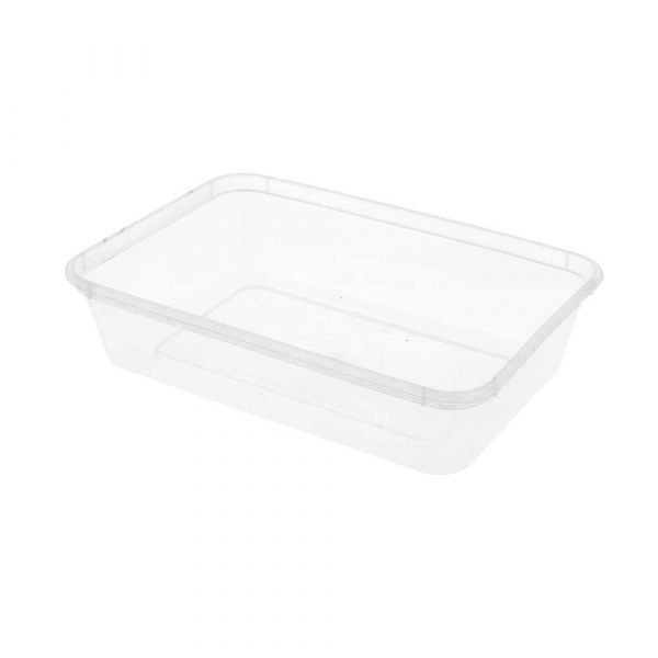 Garcia de pou RECIPIENTES RECTANGULARES 500 ML 17 5x12x3 5 CM TRANSPARENTE PP (500 UNID.)