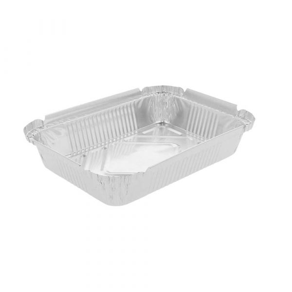 Garcia de pou RECIPIENTES RECTANGULARES 550 ML 19 2x14x3 CM ALUMINIO (100 UNID.)