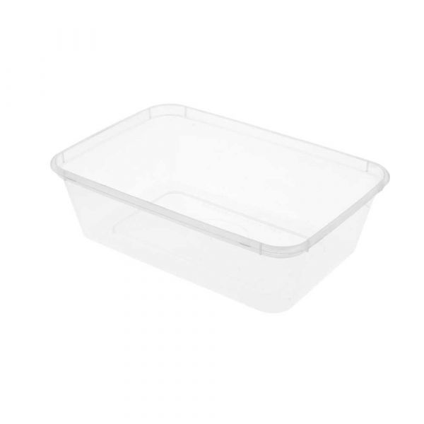 Garcia de pou RECIPIENTES RECTANGULARES 650 ML 17 5x12x4 5 CM TRANSPARENTE PP (500 UNID.)
