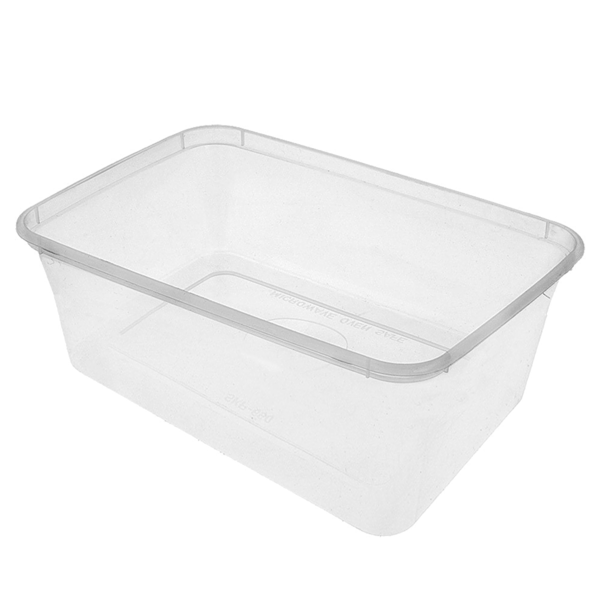 Garcia De Pou RECIPIENTES RECTANGULARES 750 ML 17 5x12x5 3 CM TRANSPARENTE PP (500 UNID.)