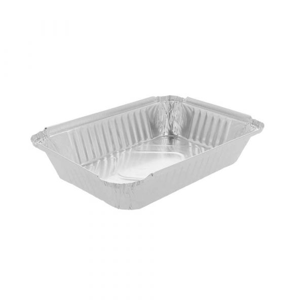 Garcia de pou RECIPIENTES RECTANGULARES 910 ML 21 8x15 5x4 CM ALUMINIO (100 UNID.)