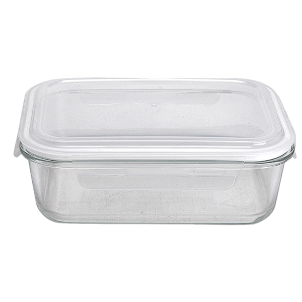 Garcia de pou RECIPIENTES RECTANGULARES CON TAPA 1500 ML 23 2x17 5x8 CM TRANSPARENTE CRISTAL (6 UNID.)
