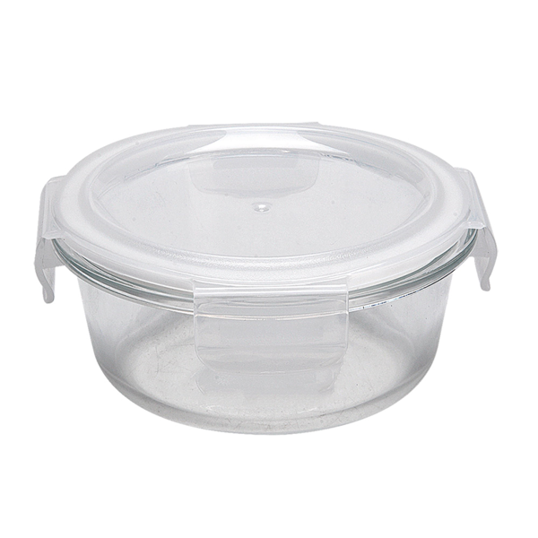 Garcia de pou RECIPIENTES REDONDOS CON TAPA 400 ML Ø 13x5 5/6 3 CM TRANSPARENTE CRISTAL (6 UNID.)